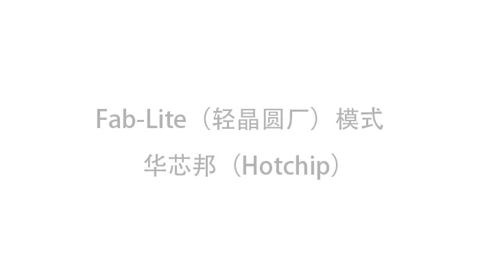 Fab lite（轻晶圆厂）模式